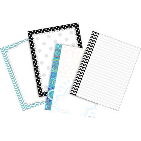 Barker Creek Chevrons & Dots Computer Paper (4 designs), 200 sheets/Package 756